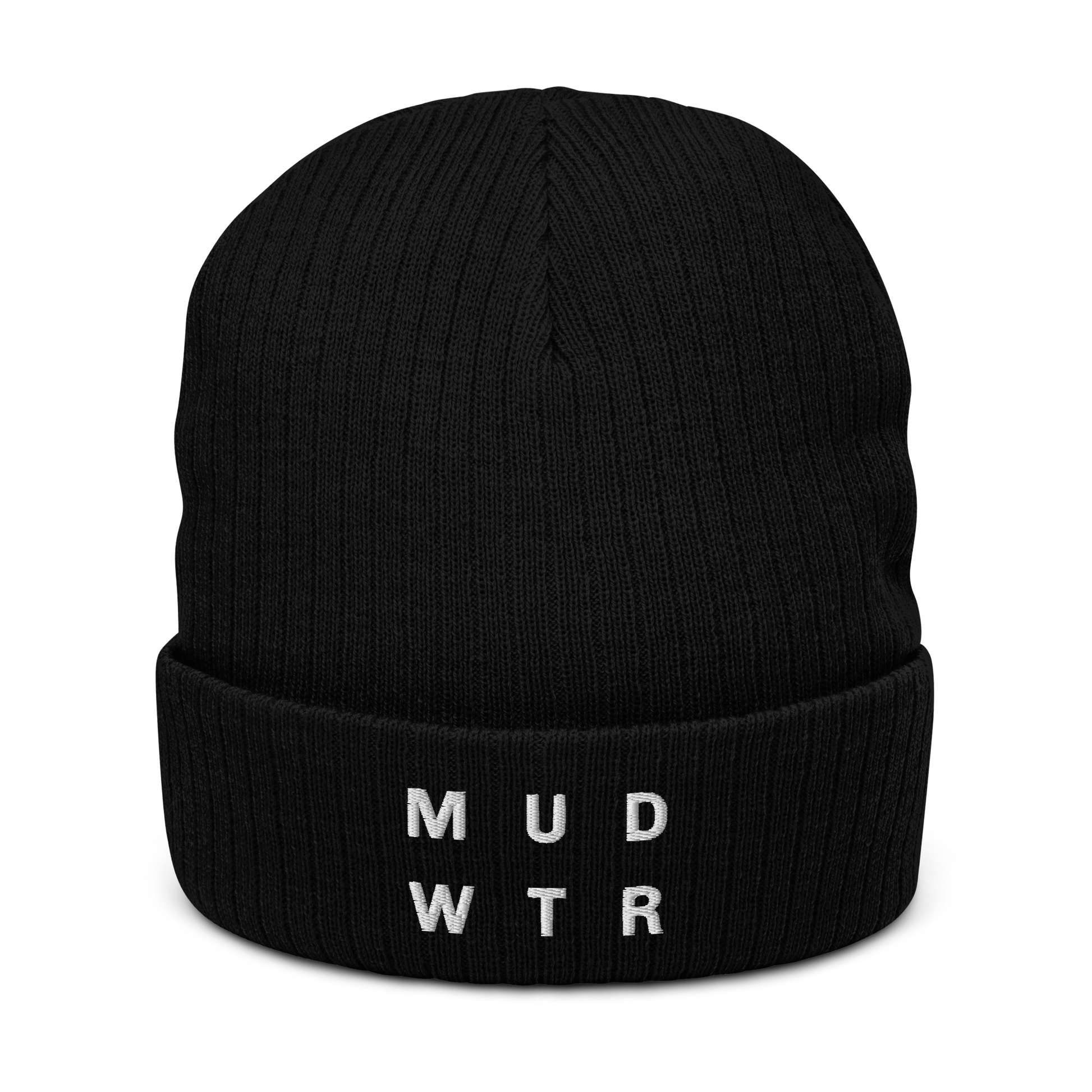 mud-wtr-beanie-b9 ribbed-knit-beanie-black-front-6478f6ebce068.png