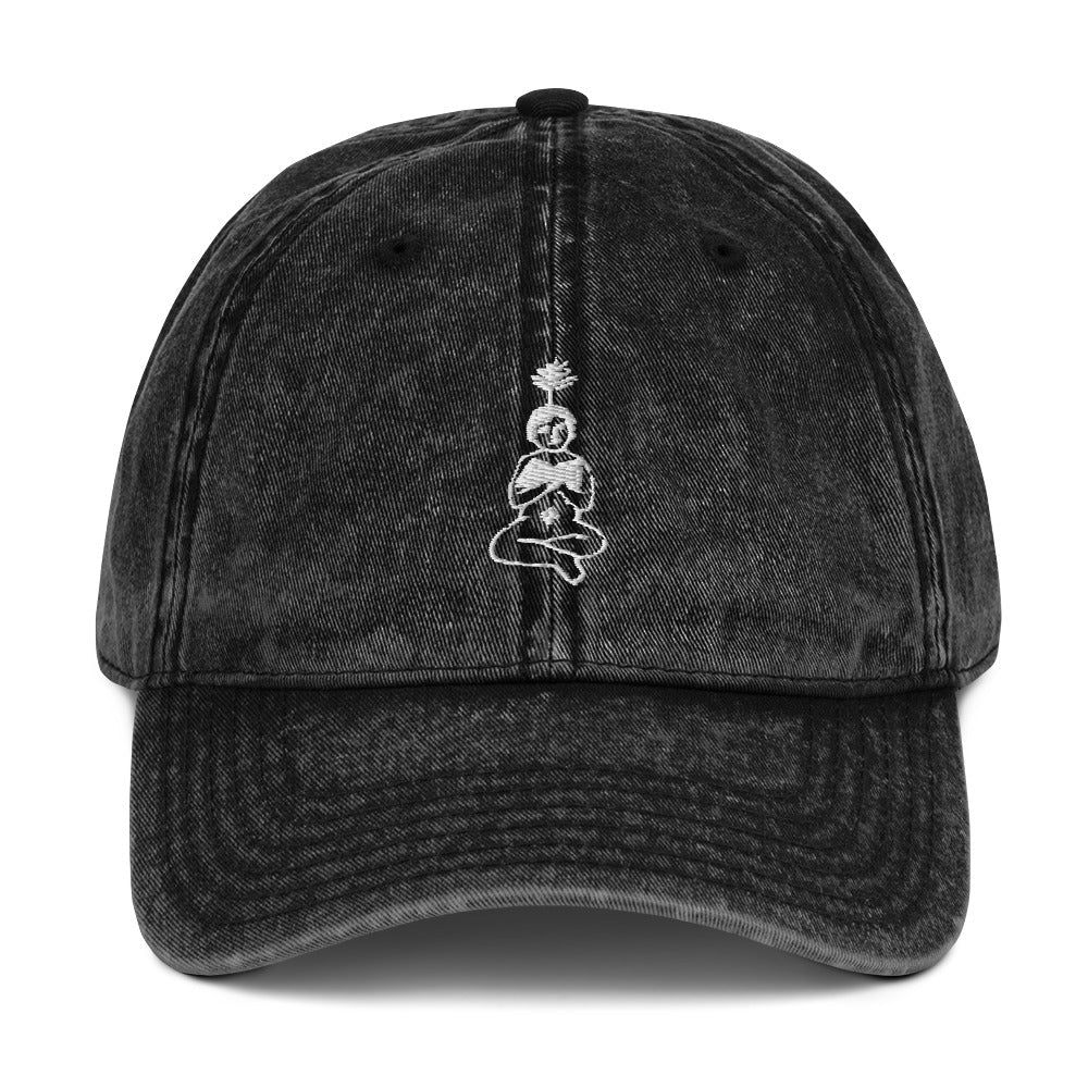 unlearn-relearn-vintage-cotton-cap-v2 vintage-cap-black-front-647546e2e4417.jpg