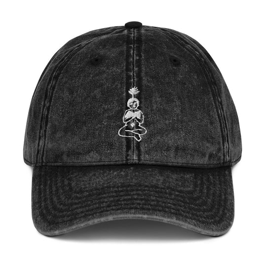 unlearn-relearn-vintage-cotton-cap-v2 vintage-cap-black-front-647546e2e4417.jpg